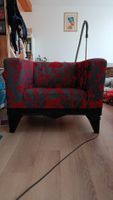 Sessel mit rotem Blumenmuster Grösse XL gebrauchter Zustand