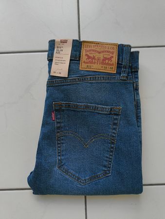 Levi's 511 Slim Fit Jeans, Neu mit Etikett, W32 L32
