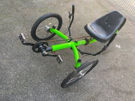Dreirad mit Tretantrieb grün 20 Zoll