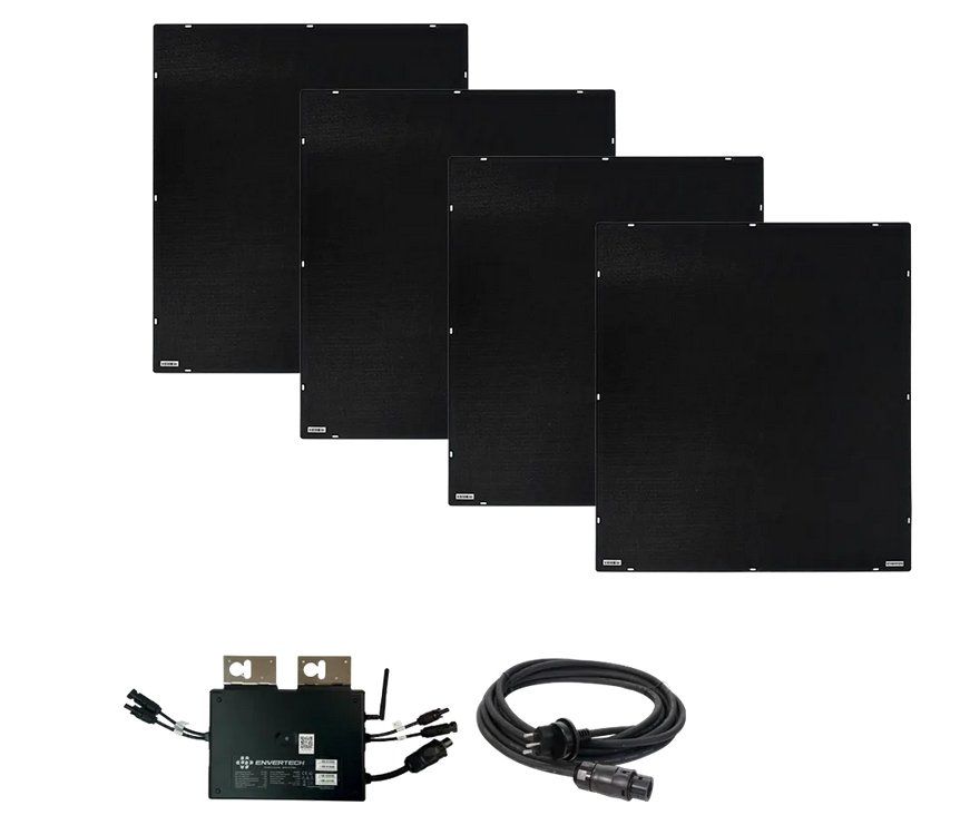 Dispositivi a energia solare: Solarpanel 4x160W, flexibel inkl WR mit 2 Eingängen – Usato da Münchenstein venduto da Aragorn_65