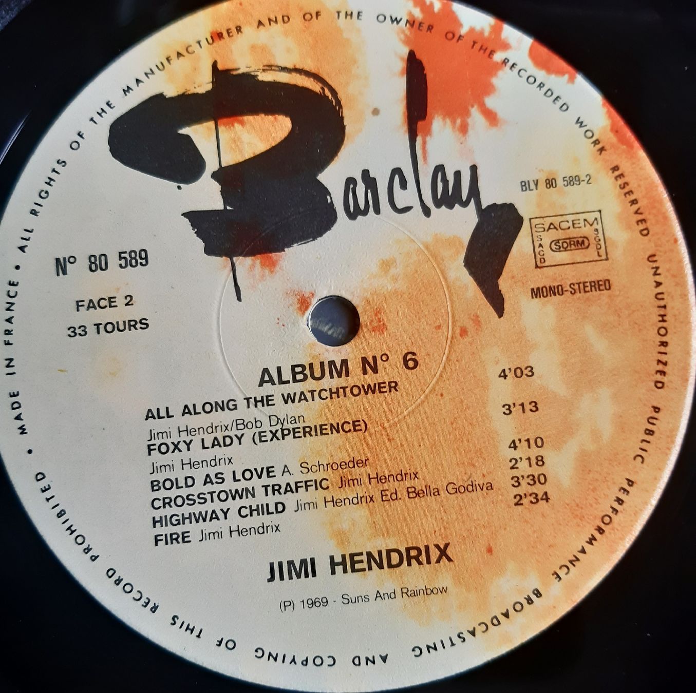 Schallplatten: Jimi Hendrix - Greatest Hits /6 – Gebraucht aus Frick von kyb_yq8h 3
