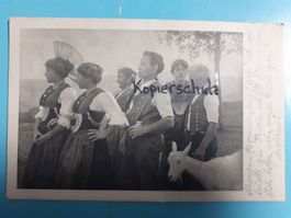 Appenzell Trachten AK um 1919 belebt Männer Frauen Menschen