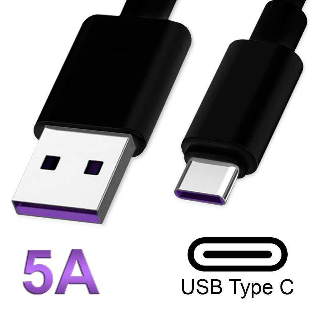 Ladegeräte: Câble USB-C 100cm Câble de Recharge ultra rapide 5A Noir/bla – Neu und originalverpackt aus Morges von DigiAC