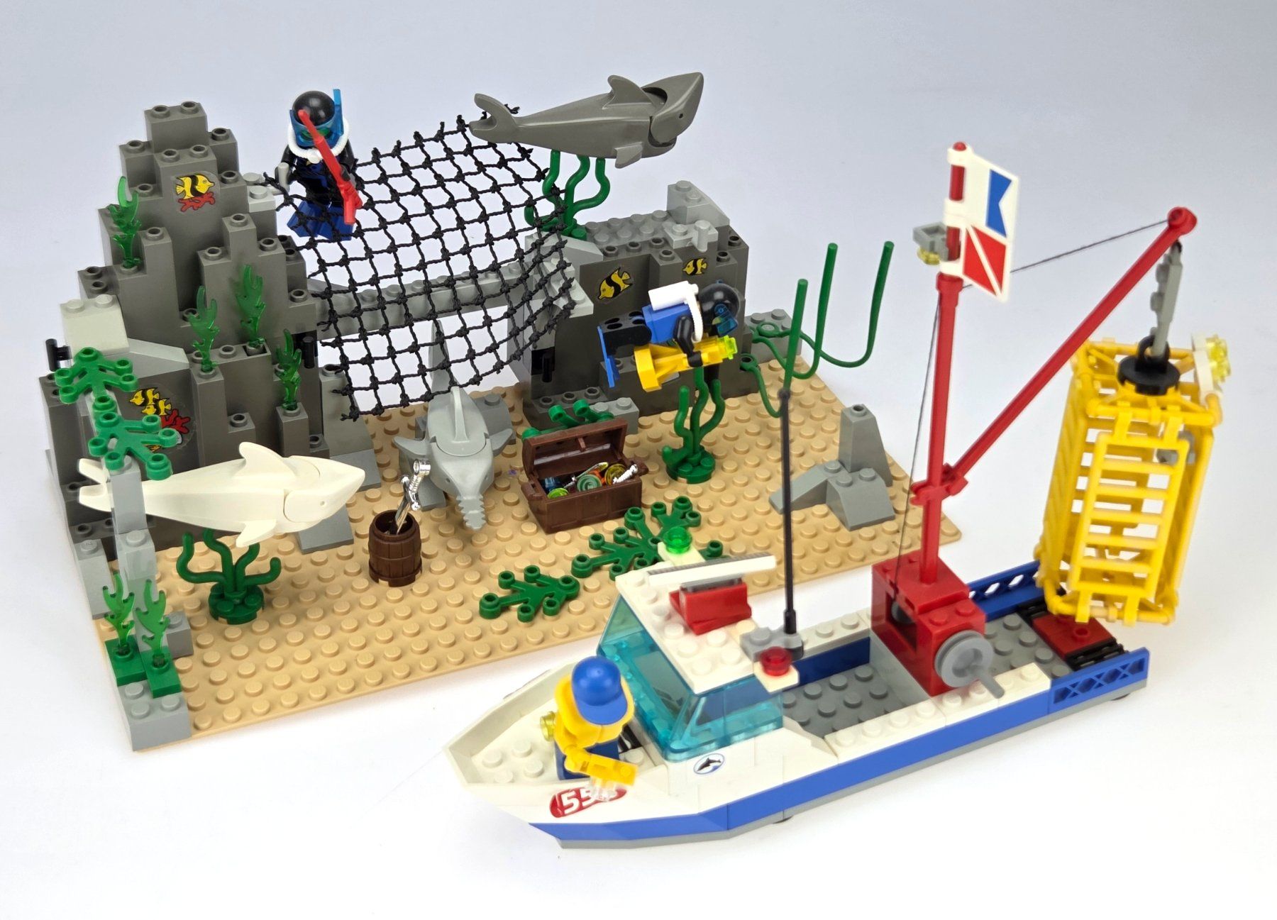 Lego Kit di costruzioni: Lego System Shark Cage Cove 6558 – Usato da Derendingen venduto da CoolerBenutzername 1