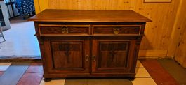 Antikes Buffet/Sideboard, Massivholz, Nussbaum, Top!