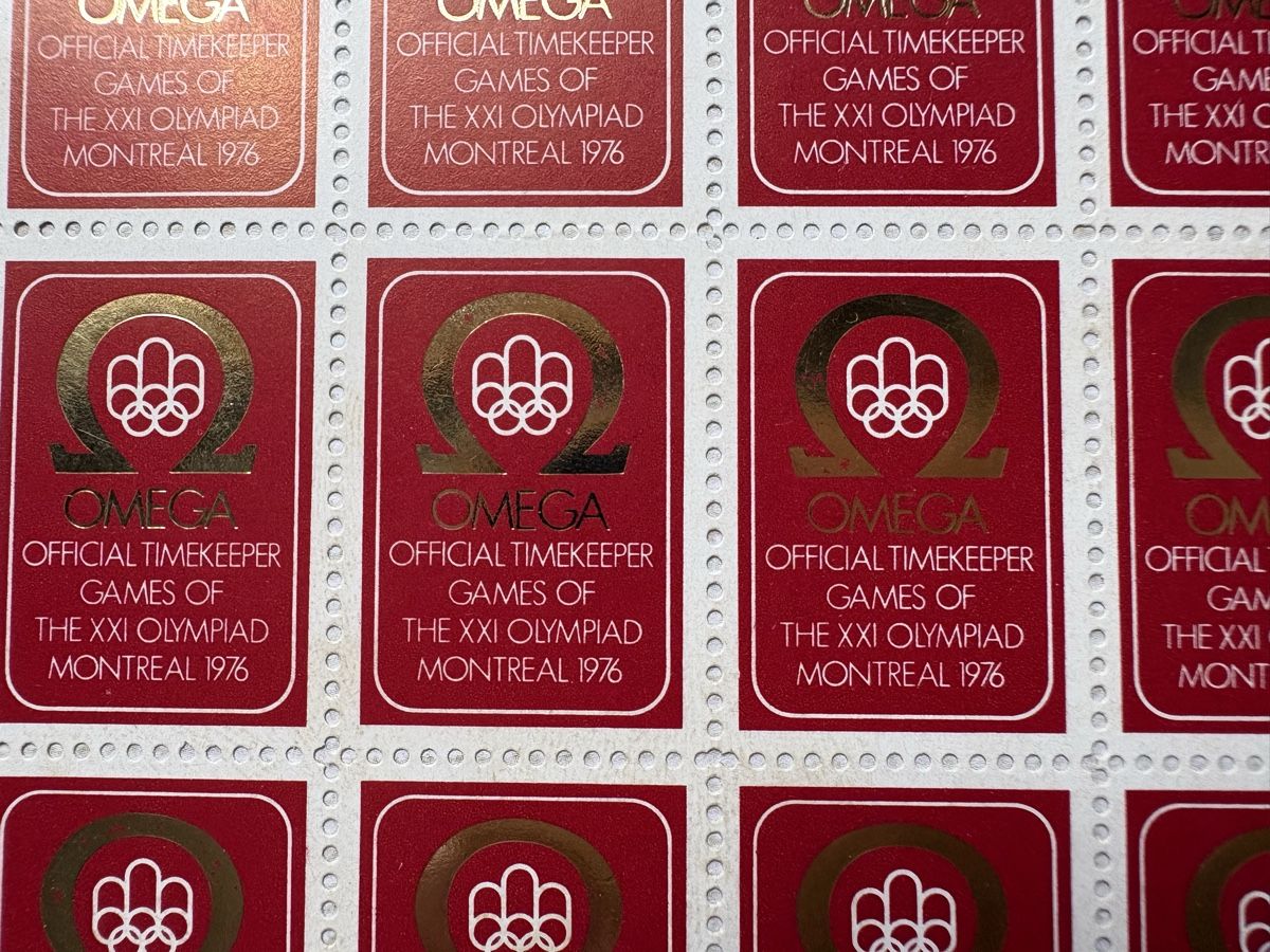 Tutti i francobolli: 2 Bogen - Omega Montreal 1976 - Timbres -Vignettes – Nuovo (secondo la descrizione) da Zweisimmen venduto da Domii 2