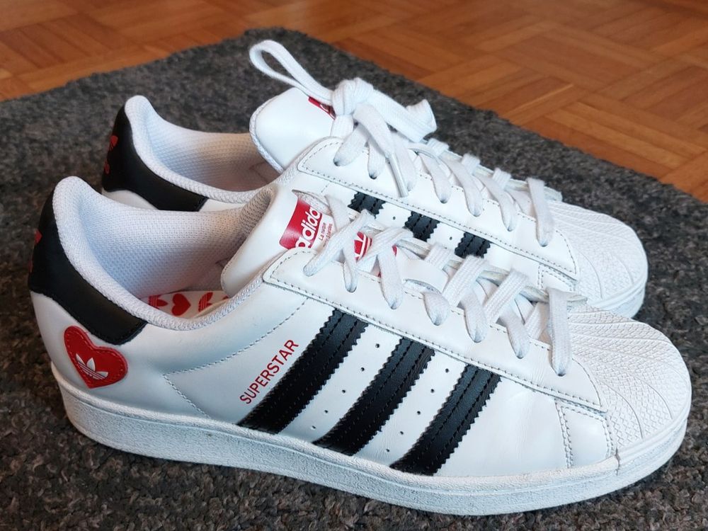 Adidas superstar cheap weiß rot 40