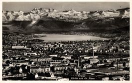 Zürich und die Alpen