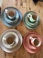 Geschirr Set Steingut 16-teilig farbig 