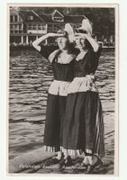 Ansichtskarte Volendam 2 Frauen Amsterdam 1949
