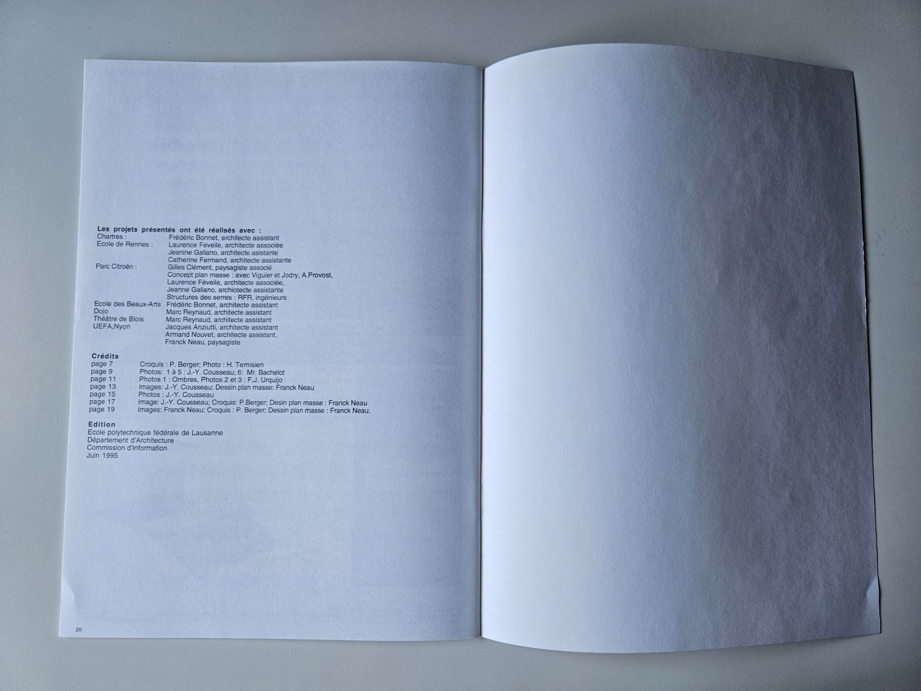 Bücher: Leçon inaugurale de Patrick Berger, EPFL 1995 – Gebraucht aus Echandens von annegug 5