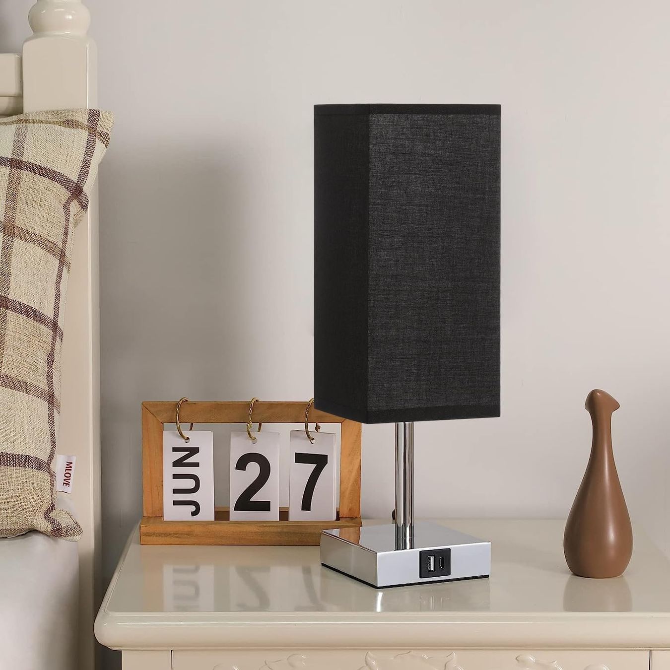 Lampade: Nachttischlampe Touch Dimmbar mit USB A+Typ-C-Anschlüssen – Nuovo e nell'imballaggio originale da Nuglar venduto da SaleRitter 7