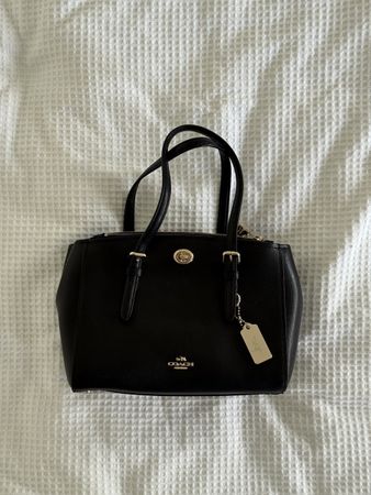 Coach schwarze Lederhandtasche 
