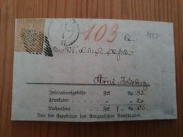 Strubel 25B Aarau - Arni - Islisberg mit Attest Kat. 500.-