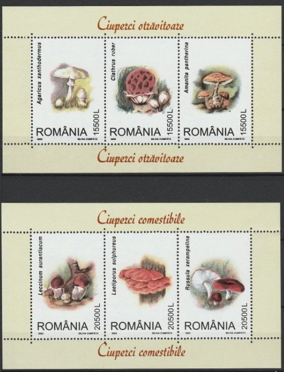Alle Briefmarken: Rumänien 2003 Pilze postfrisch – Neu (gemäss Beschreibung) aus Lausanne von dsi_7l2q