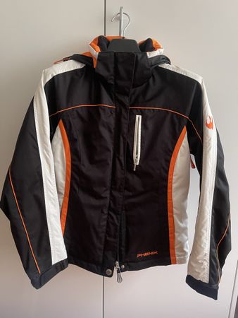 Skijacke Phenix schwarz weiss orange gebraucht Grösse M