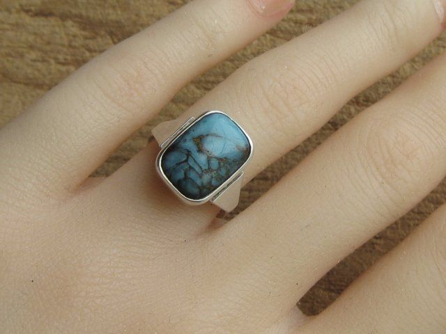 Anelli: Vintage Ring Silber 835 Türkis Gr. 50 – Usato da Ermatingen venduto da Decovin 4