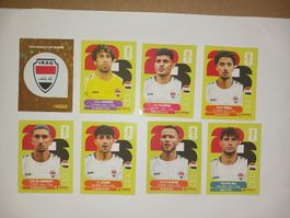 Panini FIFA WM 2026 Sticker-Set Irak 8 Stk. guter Zustand