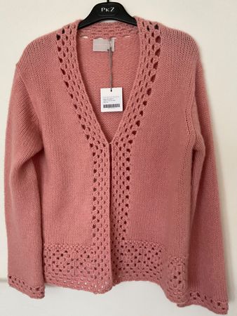 HEMISPHERE Kaschmir Strickjacke Gr 40 rosa NEU! NP 585