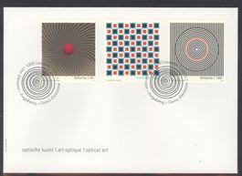 2010, FDC, Optische Kunst (Nr. 1362–1364)