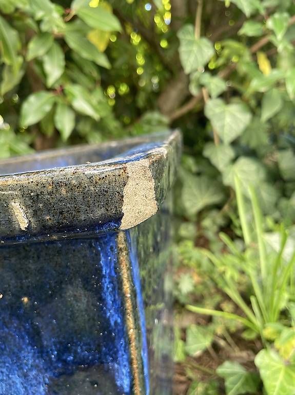 Blumentöpfe: Blauer, frostfester Tontopf – Gebraucht aus Aeugst am Albis von mia_7p89 4