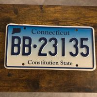 🇺🇸 U.S. Autoschild, Connecticut BB-23135 - ORIGINAL