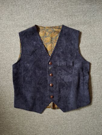 Elegante Weste Jungen, 100% Baumwolle, dunkelblau
