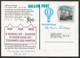Ballon 1998 Deutschland Gersthofen Luftpost