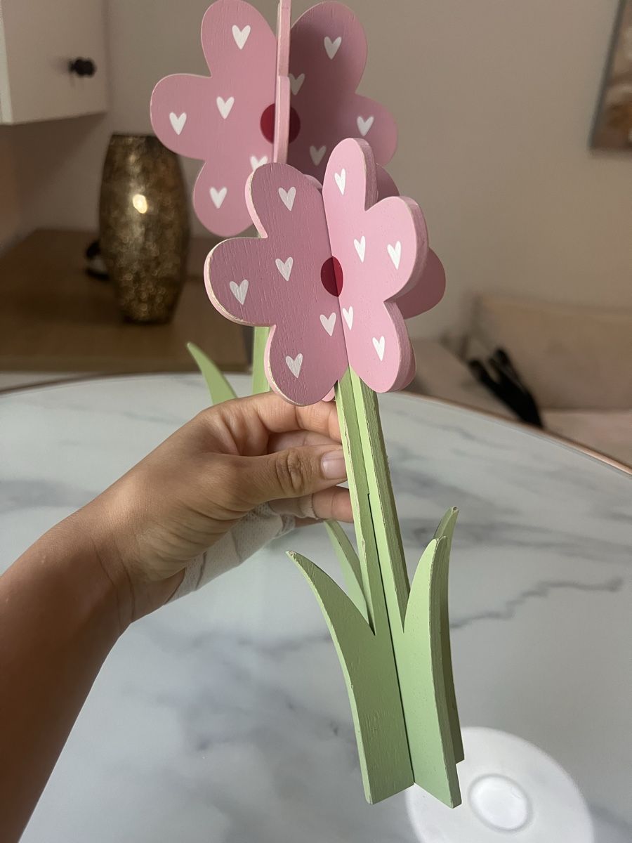 Tutte le decorazioni: 2 Holzblumen Blumen Deko – Usato da Zürich venduto da R1908 2