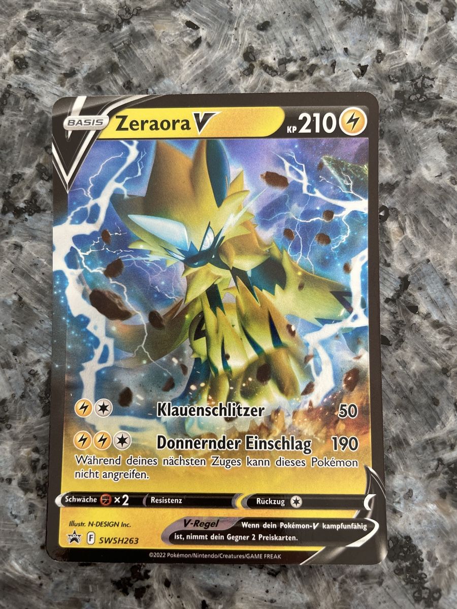 Pokémon Cartes à collectionner: Pokemon Zeraora V – D'occasion à Ueberstorf par Vmirco