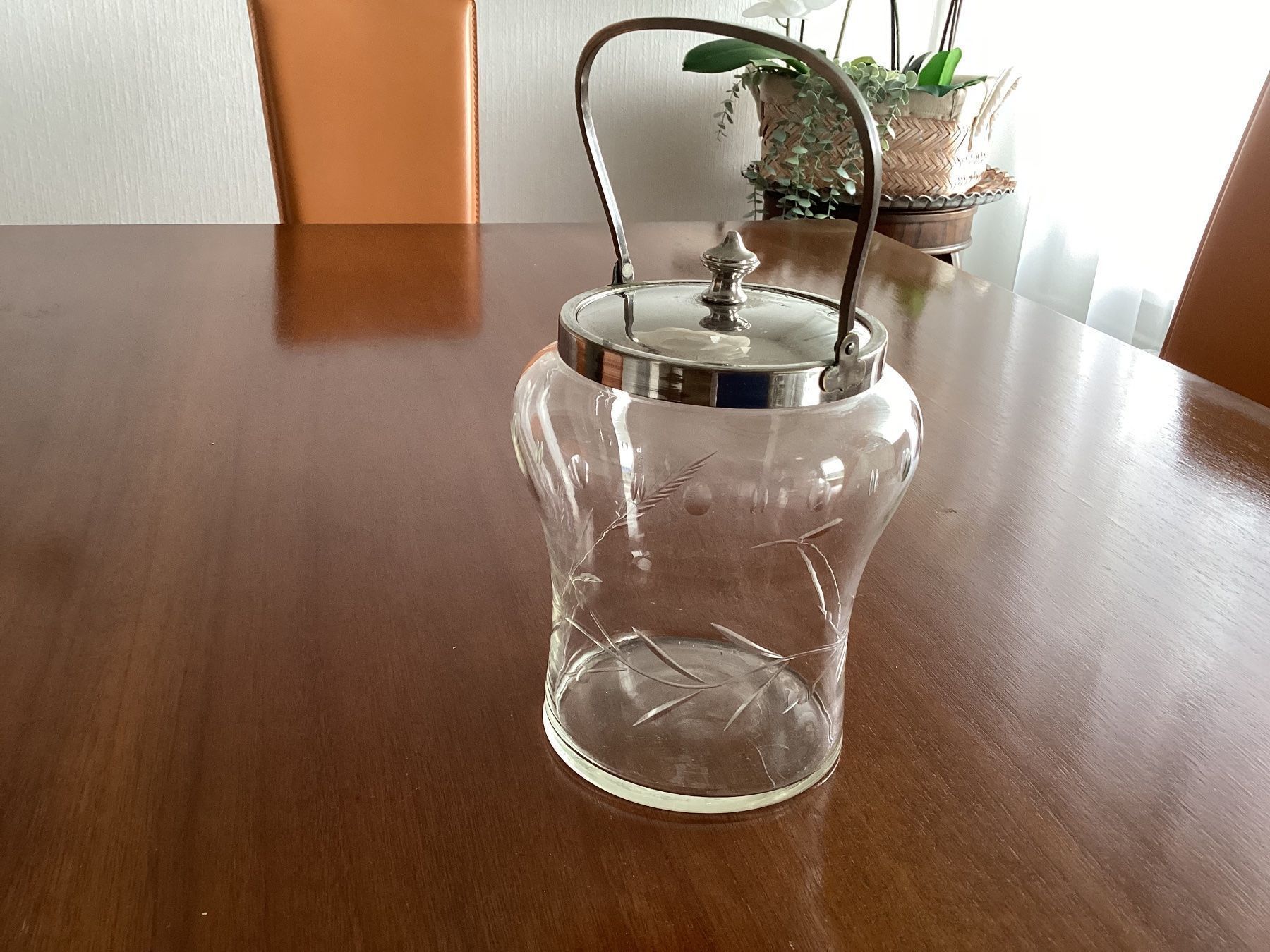 Contenitori & Simili: Alte Keks- oder Konfektdose aus Glas, Sammelobjekt – Usato da Lausanne venduto da Ulpet 1