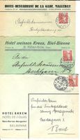 Alte Briefe Kt. BE 7St. Malleray-Bevilard Moutier Courtelary