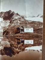Alte Ansichtskarte mit Bergsee-Motiv, ungelaufen