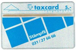 Taxcard 203L_06486 (K-91/13) Stämpfli 2. Auflage ungebraucht