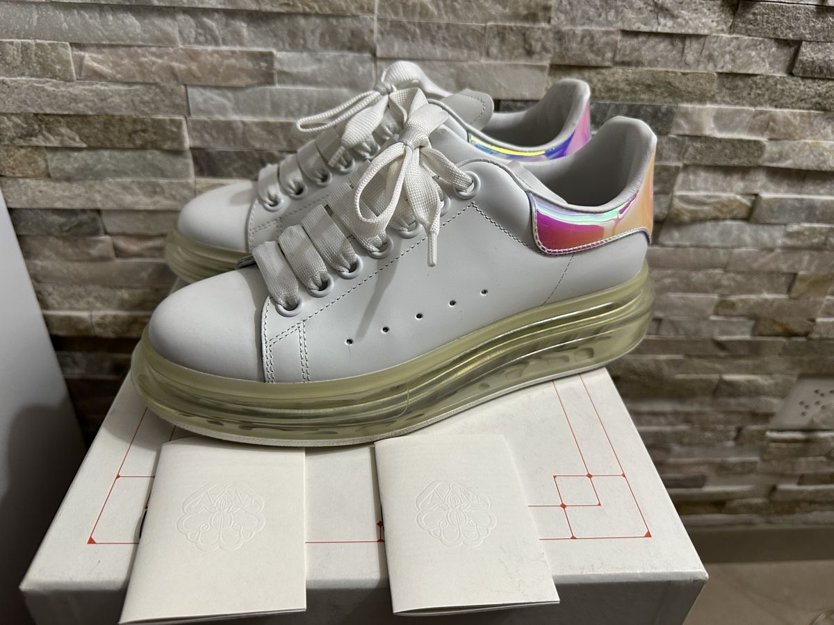 Alexander Mcqueen Scarpe da uomo: Alexander McQueen Oversized Sneaker White Multi Nº37 – Usato da Lugano venduto da ROLEX-SWISS1976 4