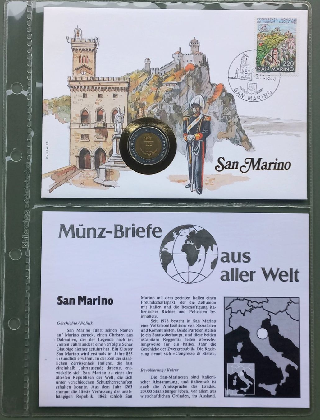 Alle Münzen: Münzbrief San Marino 🇸🇲 1983 – Gebraucht aus Niederuzwil von lubimaja