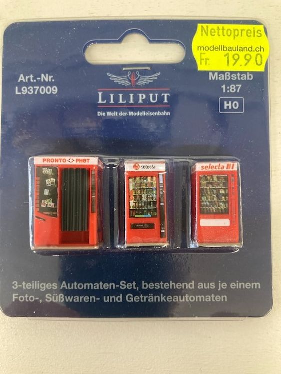 Liliput H0 937009 3-teil. Automatenset Selecta Pronto-Phot (Neu und ...