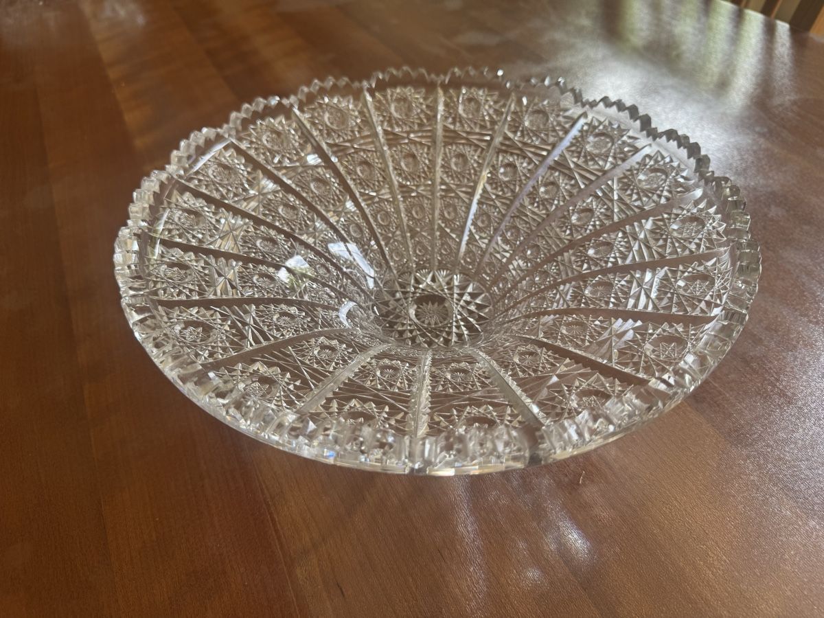 Schalen: Glas Schale Kristall – Gebraucht aus Schlieren von hampany 3