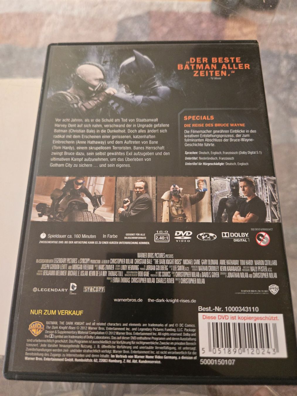 Alle DVDs: The Dark Knight Rises DVD – Gebraucht aus Bussigny von Kfdlt 1