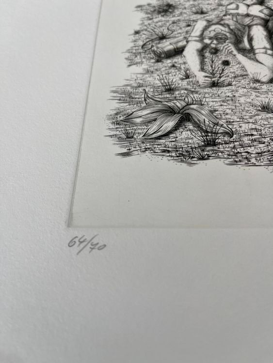Grafica & Litografie: PETER STREICH RADIERUNG SIGNIERT NUMMERIERT – Usato da Gersau venduto da grafik-kunst 5