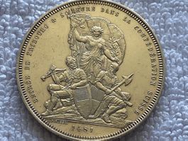 5 francs/Franken Tir Fédéral a Fribourg 1881