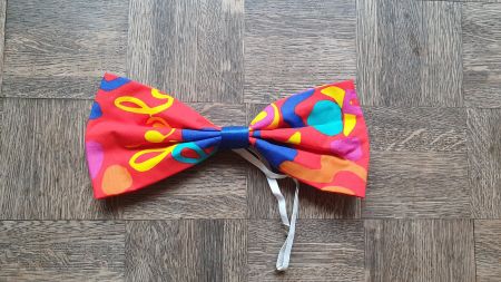 Fasnacht, etc: Bunte, überdimensionierte Fliege
