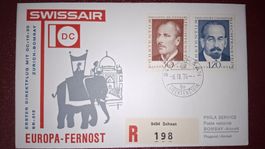 Swissair Zürich - Bombay 06.04.1974