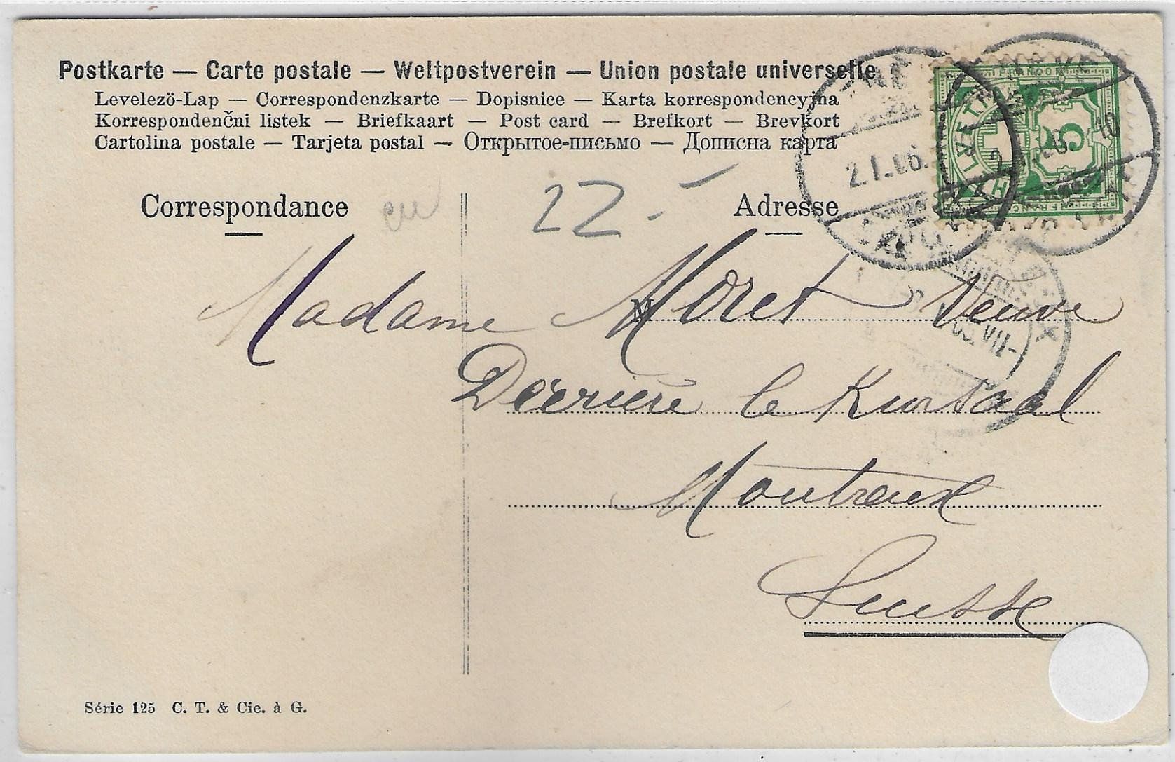 Cartes postales: Neujahr 1906 - Mistel - Litho – D'occasion à Ettingen par Kartenplanet 1