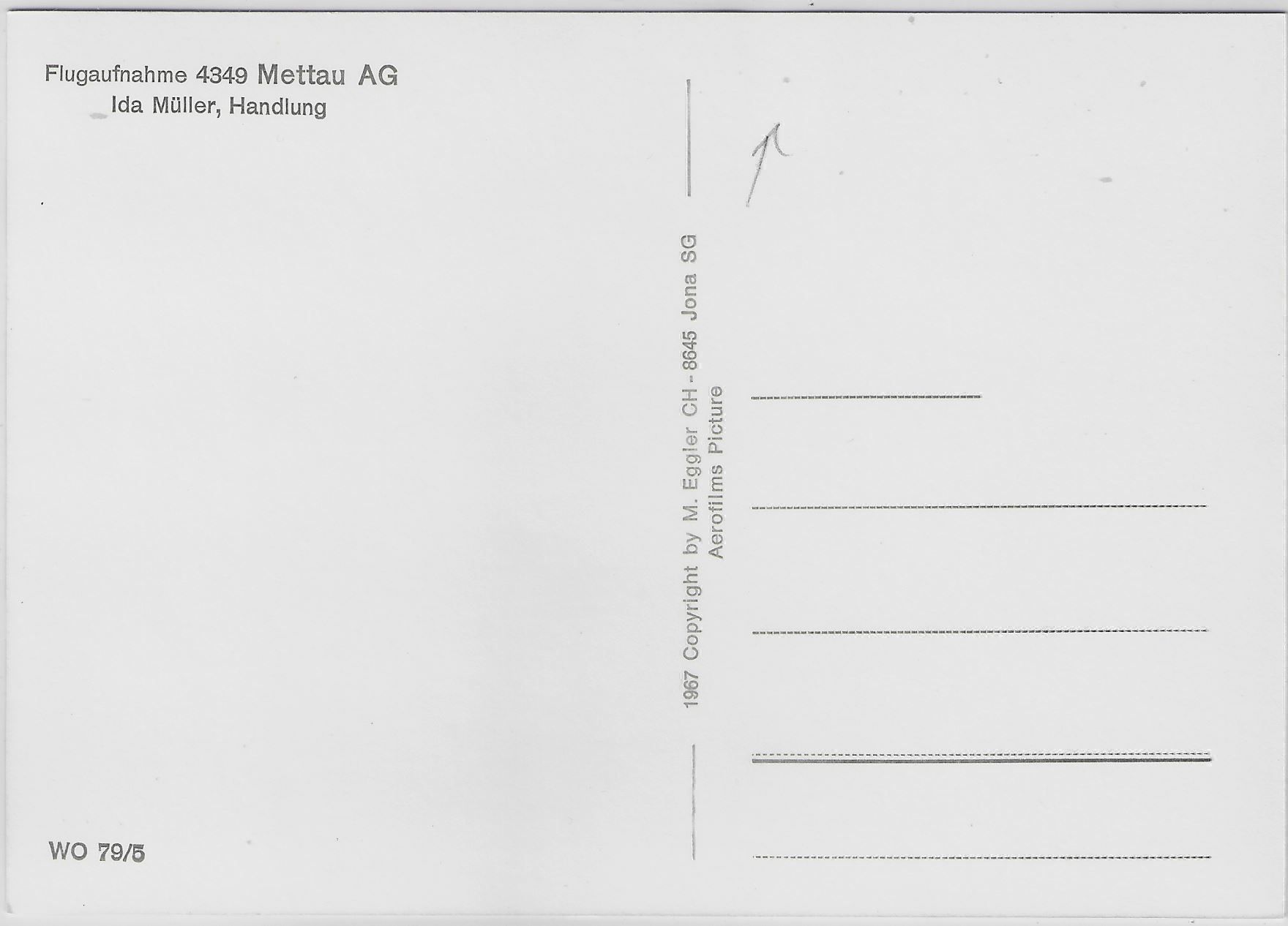 Cartoline postali: Flugaufnahme Mettau AG – Antico da Ettingen venduto da Kartenplanet 1