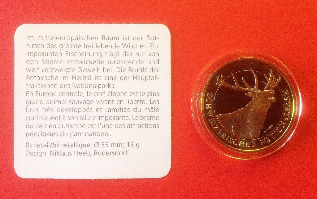 Alle Münzen: 10 Franken Rothirsch 2009 PP ***TOP*** – Neu und originalverpackt aus Anzère von Strogoff1 1