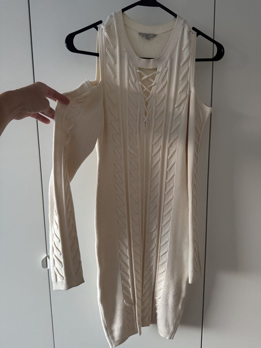 Guess Kleider: Damen Strickkleid GUESS cremefarben  – Neu (gemäss Beschreibung) aus Morges von melz_28 2