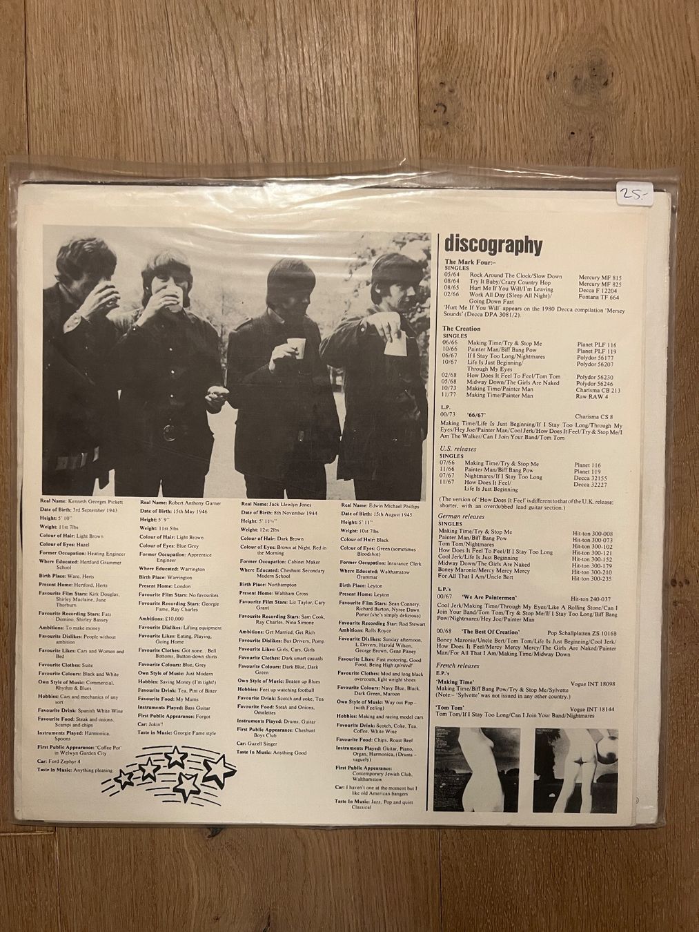 Dischi in vinile: The Creation LP - We Are Paintermen – Usato da Gutenswil venduto da Hamzian 2