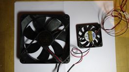 2 Flach Ventilatoren 12Volt