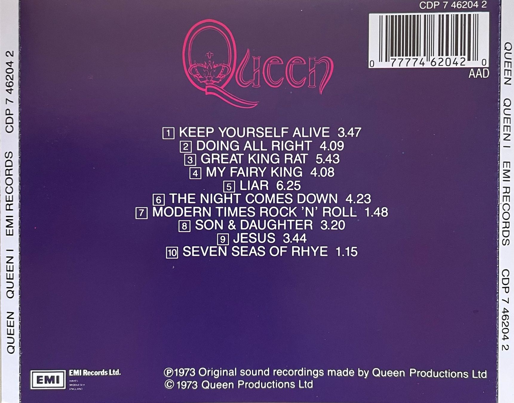 CD: Queen - Queen I (TOP-Zustand!) – Usato da Brunnen venduto da Barfly5 1
